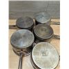 Image 4 : Assorted 2qt Stainless Steel Sauce Pans - Lot of 5pcs | JB21/L8FRack17