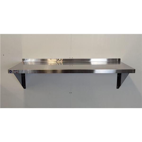 48" x 16" Stainless Wall Shelf, Omcan 24410 | MR5-2
