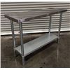 Image 2 : 48" x 18" Stainless Steel Work Table, Omcan 47721 | MR4-2