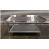 Image 1 : 48" x 30" Stainless Steel Equipment Stand, Omcan 22060 | MR4-3