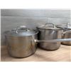 Image 3 : Various Sizes of Sauce Pans With Lids - Set of 5 | JB24/Rack17