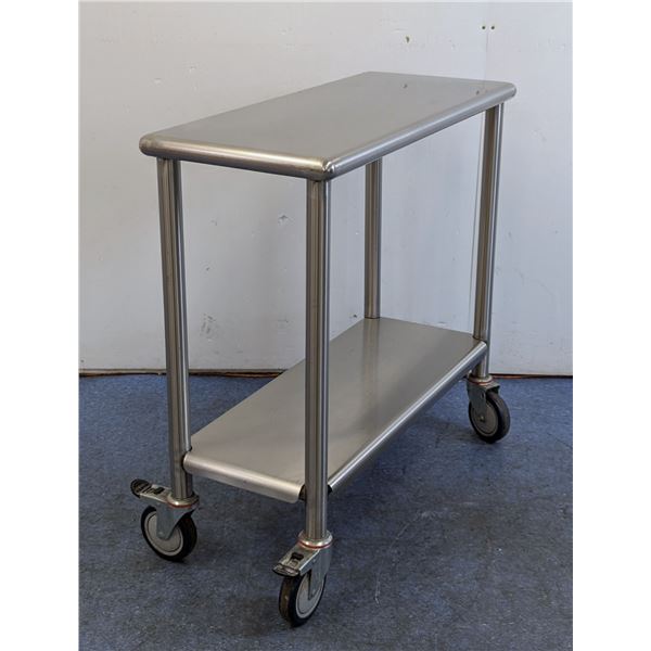 36" x 15" Stainless Steel Work Table With Wheels | JB31