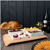 Image 4 : Mekkano 15-1/4" x 7-3/8" Wooden Serving Trays, Arcoroc L9585 - Lot of 6 |