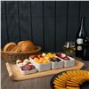 Image 5 : Mekkano 15-1/4" x 7-3/8" Wooden Serving Trays, Arcoroc L9585 - Lot of 6 |