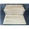 Image 1 : Mekkano 15-1/4" x 7-3/8" Wooden Serving Trays, Arcoroc L9585 - Lot of 6 |