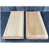 Image 3 : Mekkano 15-1/4" x 7-3/8" Wooden Serving Trays, Arcoroc L9585 - Lot of 6 |