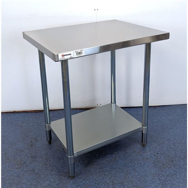 30" x 24" Stainless Steel Work Table, Omcan 22064 | MR4-3