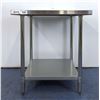 Image 2 : 30" x 30" Stainless Steel Work Table, Omcan 22071 | MR4-1