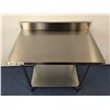 Image 4 : 36" x 24" Stainless Steel Work Table with 4" Backsplash, Omcan 22080 | MR4-3