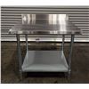 Image 1 : 36" x 30" Stainless Steel Work Table with 4" Backsplash, Omcan 22087 | RBD