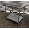 Image 3 : 36" x 30" Stainless Steel Work Table, Omcan 22072 | MR4-1