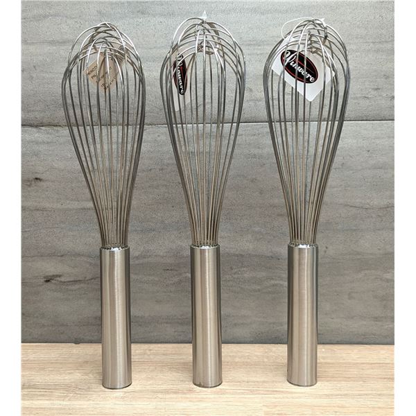 Winco PN-12 12" Piano Whips - Lot of 3 | L5CR7