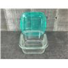 Image 3 : 380ml Glass Square Keep N Boxes, Arcoroc P5522 - Lot of 18 (3 cases) | R9-2