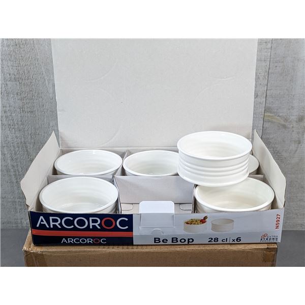 280ml "Be Bop" Bowls, Arcoroc N5927 - Lot of 12 (2 Boxes) | L7L2