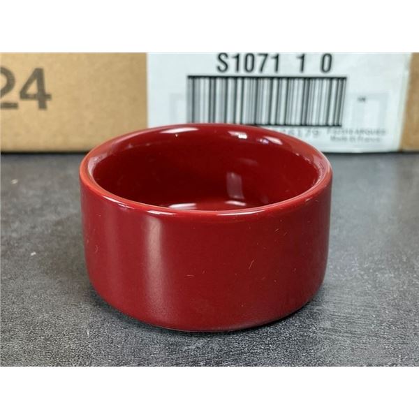 Purity 2.5" Red 2oz Bowls, Arcoroc S1071 - Lot of 48 (2 Cases) | GY1-3