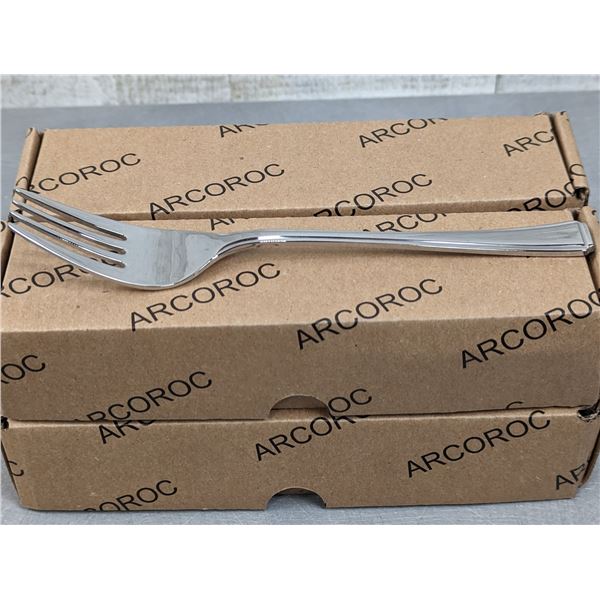 Taylor 7'' Dessert Forks, Arcoroc FK629 - Lot of 48 | R2-3