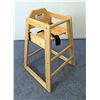 Image 4 : Natural Color Wooden High Chair, Omcan 80610 | R3-2,3