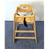 Image 2 : Natural Color Wooden High Chair, Omcan 80610 | R3-2,3
