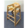 Image 3 : Natural Color Wooden High Chair, Omcan 80610 | R3-2,3