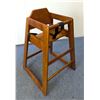 Image 4 : Walnut Color Wooden High Chair, Omcan 80611 | R3-2