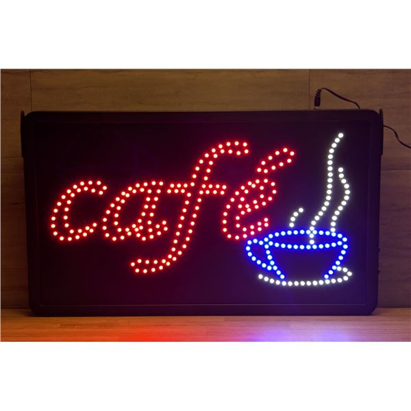 LED Rectangular Café Sign Board | L11-4/10-SG-0002