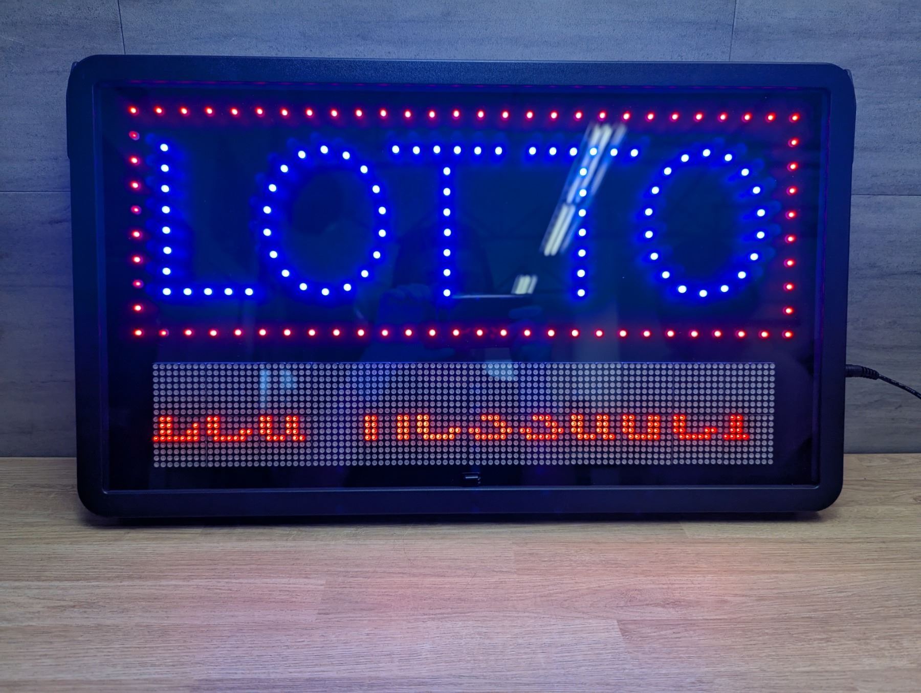 LED Lotto Sign W/Time Sensitive Message Board | L11-4/10-MB-0006