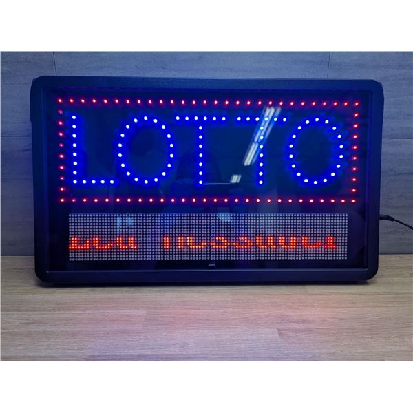 LED Lotto Sign W/Time Sensitive Message Board | L11-4/10-MB-0006