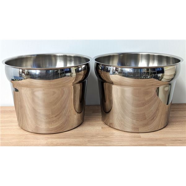 11qt Steam Table Round Inserts, MAG5810 - Lot of 2 | L6CR5