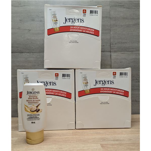 Jergens Shea Butter Moisturizer & Body Lotion, 90ml - Lot of 30 (3 Cases) | L6-2