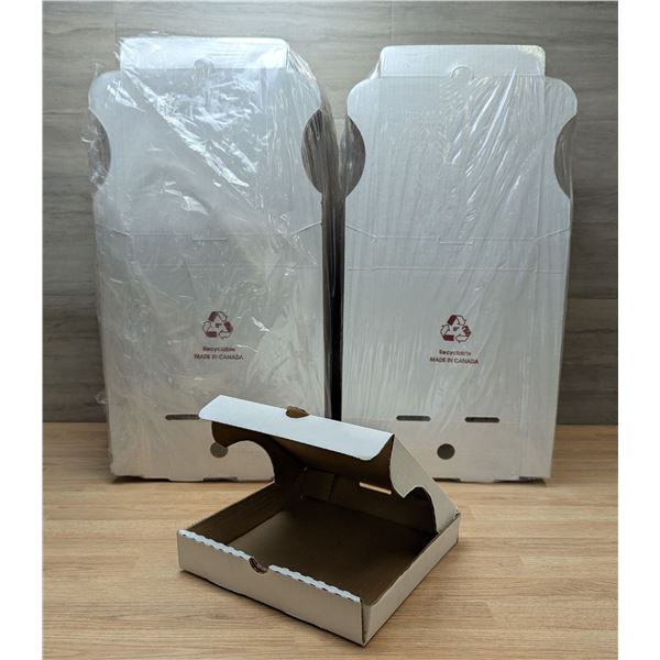 Plain White 8" Pizza Box - Lot of 200 (2 Cases) | LBD