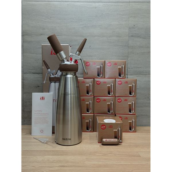 1qt Nitro Whip, iSi 179001 with 192 N2 Chargers (12 Boxes) | ML5-1