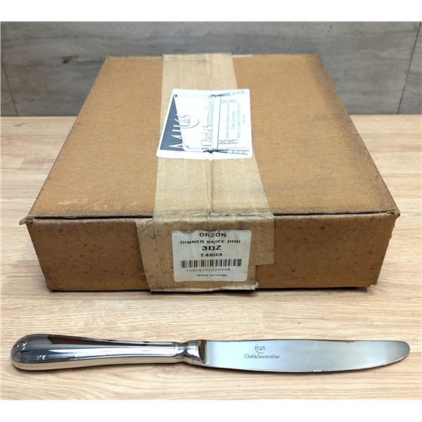 Orzon 9-5/8" Hollow Handle Dinner Knives, Chef & Sommelier T4803 - Lot of 36 | GY1-3