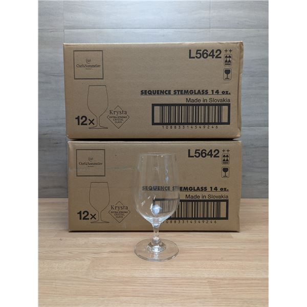 Sequence 14oz All Purpose Goblets, Arcoroc L5642 - Lot of 24 (2 Boxes) | FtE
