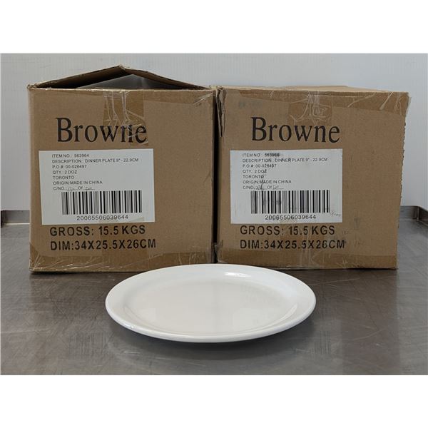 9" Palm Pasta Bowls - Lot of 48 (2 boxes) | Browne 563964 x 2/ FtG