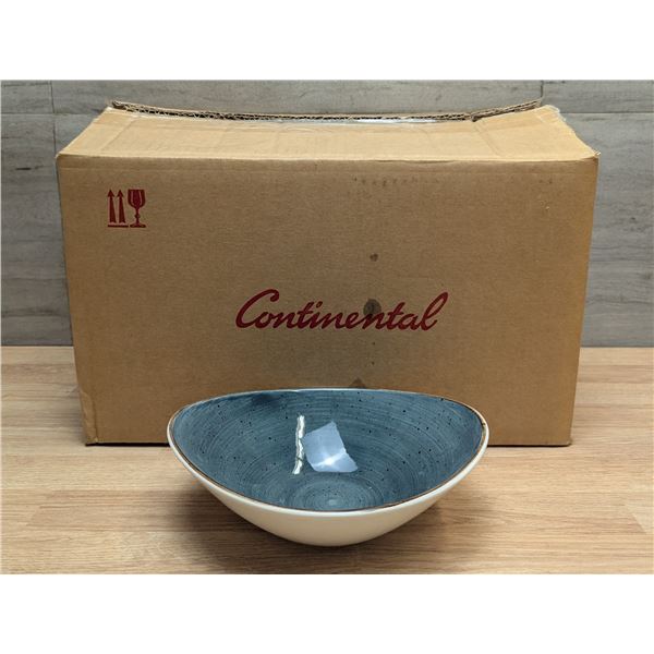 7" Blue Salsa Bowls, Continental Rustics 29FUS173-03 - Lot of 12 | FtC