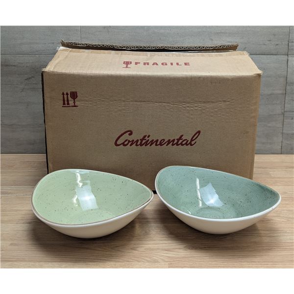 7" Green Salsa Bowls, Continental Rustics 29FUS173-05 - Lot of 24 | FtC