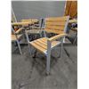 Image 8 : Ratana 36" x 36"  Outdoor Dining Tables & Stacking Arm Chairs - Lot of 20pcs | WGtable4