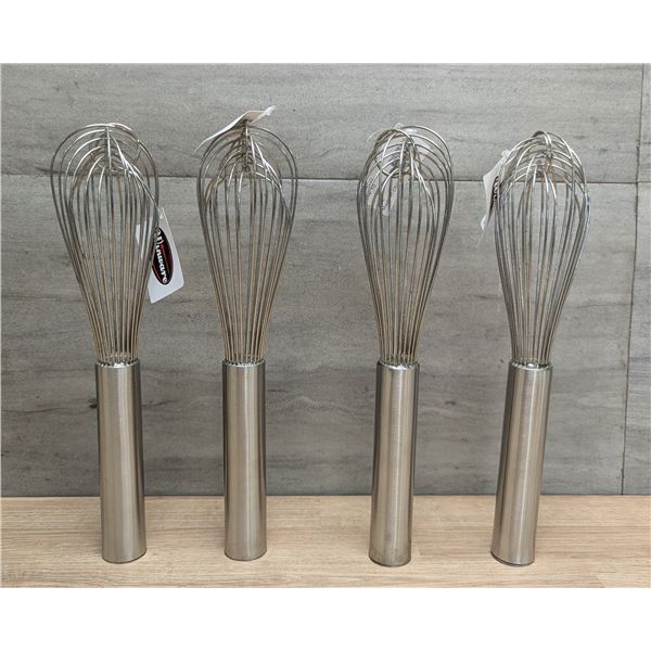 Winco PN-10 10" Piano Whips - Lot of 4 | FtB