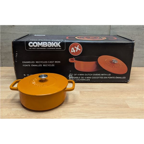 Orange Combekk Mini Dutch Ovens - Lot of 4 | R4-2