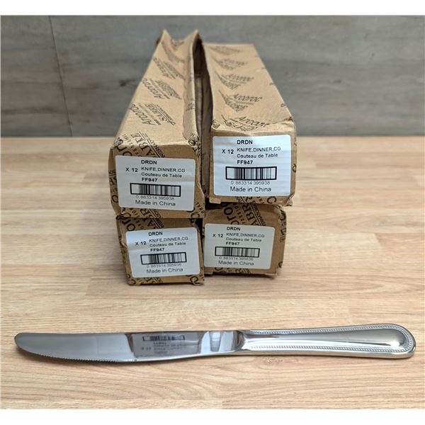Arcoroc Sabre Dinner Knives, Arcoroc FF947 - Lot of 48 (4 Boxes) | L7L2