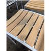 Image 11 : Ratana 31-1/2" x 31"-1/2" Outdoor Bar Tables & Stacking Bar Stools - Lot of 10pcs | WGtable6