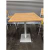 Image 7 : Ratana 31-1/2" x 31"-1/2" Outdoor Bar Tables & Stacking Bar Stools - Lot of 10pcs | WGtable6