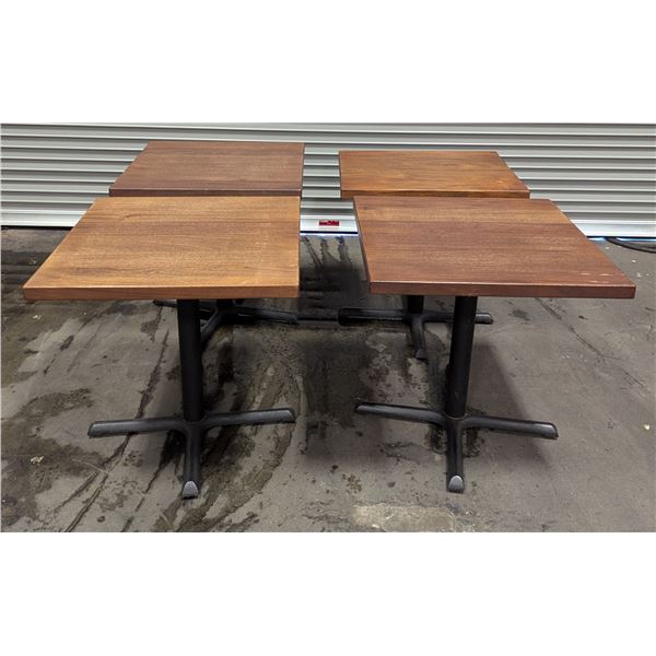 30" x 30" & 30" x 24" Dining Tables - Lot of 4pcs | WGtable7