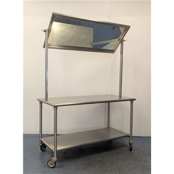 60" x 30" Stainless Steel Demo Table With Mirror | JB39/R2