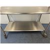 Image 6 : 60" x 30" Stainless Steel Demo Table With Mirror | JB39/R2