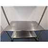 Image 7 : 60" x 30" Stainless Steel Demo Table With Mirror | JB39/R2