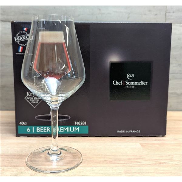 13.5oz "Reveal Up" Premium Bar Glasses, Arcoroc N8281 - Lot of 6 | ML4-2