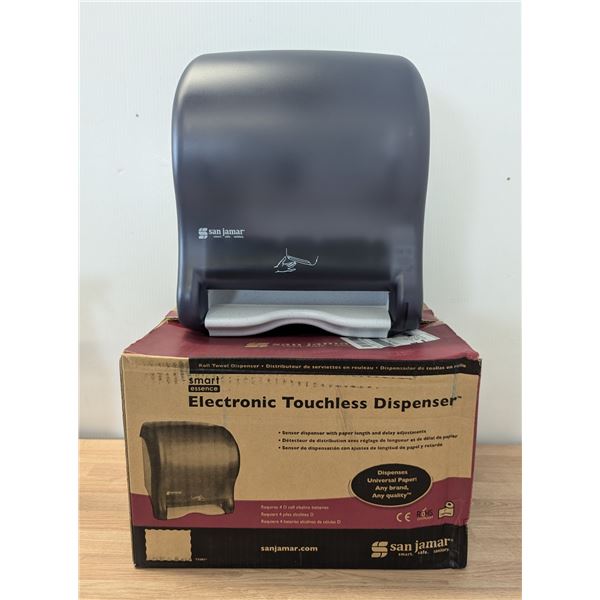 San Jamar T8400TBK Wall Mount Touchless Roll Paper Towel Dispenser | FtG
