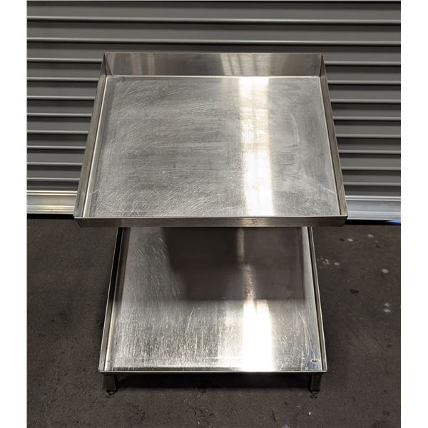 22" x 17" x 31" Stainless Steel Angled Floor Rack | Rex3/LBD