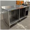 Image 3 : Warnock Hersey 67" x 32-1/4" Stainless Steel Work Station w/Sink | Rex9/RBD